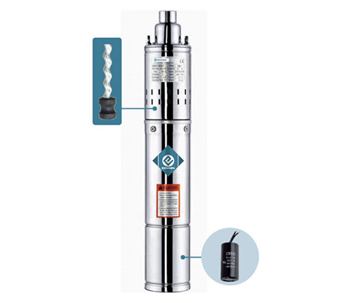 5QGD 5' High Head  Energy Efficient  304 SS Casing Screw Borehole Submersible Pump for Garden Use and Irrigation