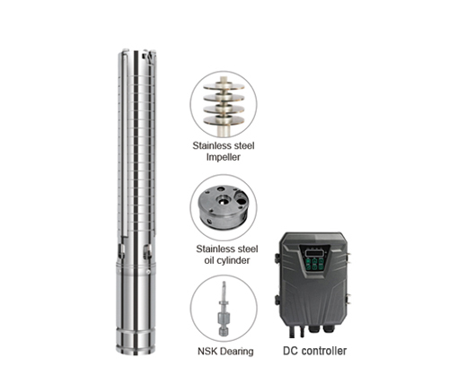 3ESC Brushless DC Motor Stainless Steel Impeller Deep Well Pump